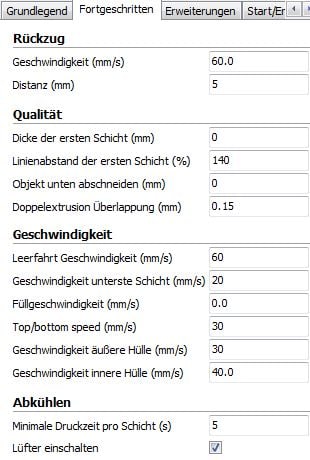 Meine Druckeinstellungen