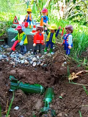 Playmobil Die Gartenbahn – der Bau – Foto 15 von 130