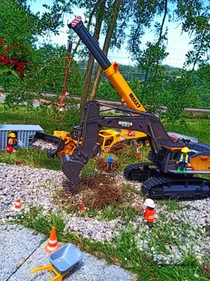 Playmobil Die Gartenbahn – der Bau – Foto 63 von 130