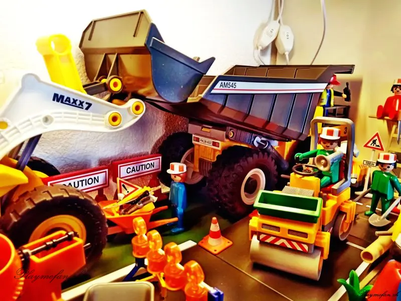 Playmobil Strassenbaustelle – Titelbild des Albums (Dioramen)