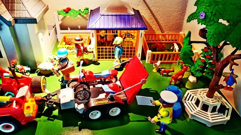 Playmobil Tierklinik – Titelbild des Albums (Dioramen)