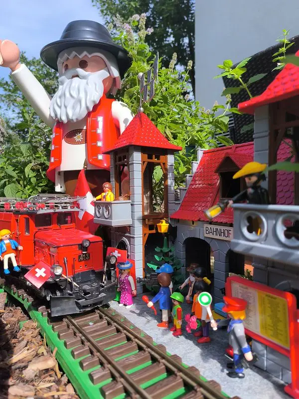 Playmobil Mit der Eisenbahn spielen – Titelbild des Albums (Playmo-XXL)